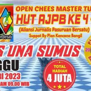 AJPB Gandeng PDIP Gelar Turnamen Catur, 7 Master Nasional Siap Hadir