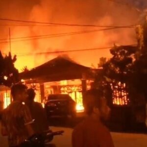 Rumah Dinas Kapolda Papua Kebakaran