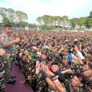 Hadiri Apel Merah Putih 10.000 Banser, Gubernur Khofifah Berikan 3 Kunci Toleransi