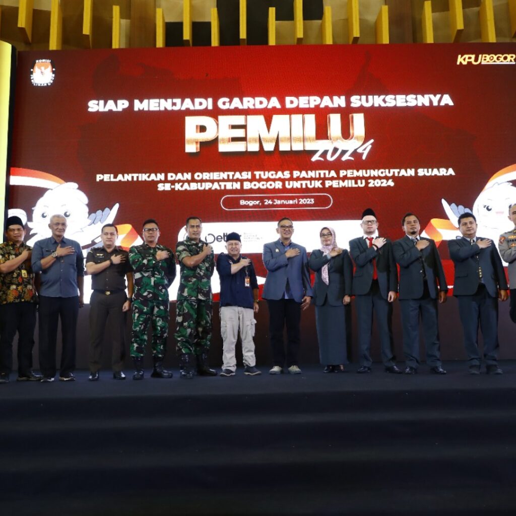 Siap Suksesi Pemilu 2024, KPU Kabupaten Bogor Lantik 1.300 PPS