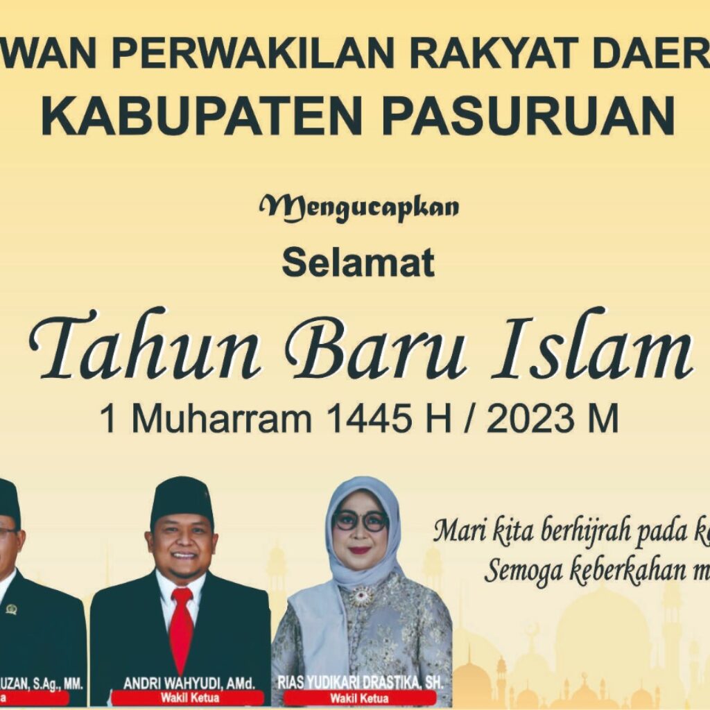 DPRD Kabupaten Pasuruan Ucapkan Selamat Tahun Baru 1445 Hijriah