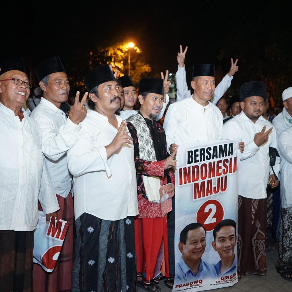 Jaringan Kyai Desa Jatim Deklarasikan Dukung Prabowo Gibran di Mojokerto