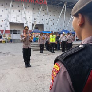 Siap dan Siaga ratusan personel polres Batu, amankan acara Do’a bersama peringatan Maulid Nabi bersama Gus Iqdam.