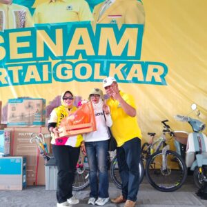 HUT ke 60 partai Golkar Kabupaten Malang adakan Senam massal & Jalan Sehat
