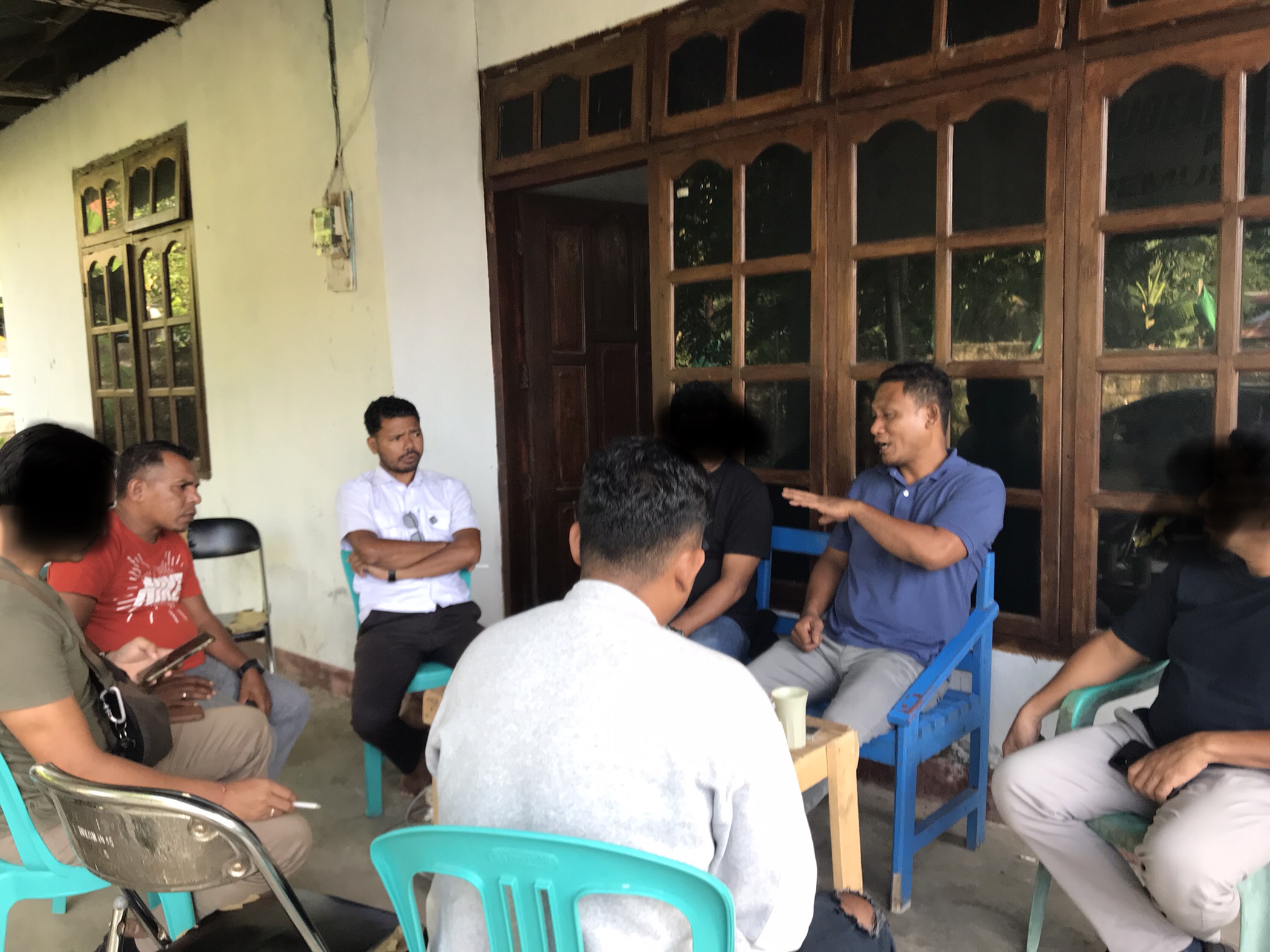 Ketua PWPM NTT Saat di jumpa pers di Sekretariat PWPM NTT ( Roemah Djoeang )