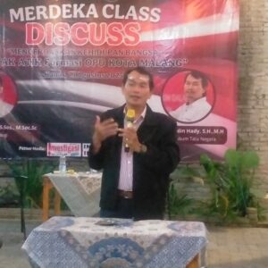 Nuruddin Hady Soroti Rangkap Jabatan, Dorong Penguatan Peran Civil Society di Forum “Merdeka Class Discuss”